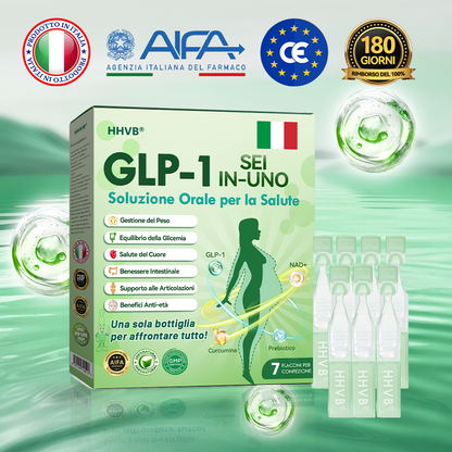 𝐇𝐇𝐕𝐁® 🌞𝐆𝐋𝐏-𝟏 𝐒𝐞𝐢-𝐢𝐧-𝐔𝐧𝐨 𝐒𝐨𝐥𝐮𝐳𝐢𝐨𝐧𝐞 𝐎𝐫𝐚𝐥𝐞 𝐩𝐞𝐫 𝐥𝐚 𝐒𝐚𝐥𝐮𝐭𝐞 (𝐒𝐨𝐥𝐨 𝐮𝐧𝐚 𝐯𝐨𝐥𝐭𝐚 𝐚𝐥 𝐠𝐢𝐨𝐫𝐧𝐨, 𝐜𝐚𝐦𝐛𝐢𝐚𝐦𝐞𝐧𝐭𝐢 𝐯𝐢𝐬𝐢𝐛𝐢𝐥𝐢 𝐢𝐧 𝟕 𝐠𝐢𝐨𝐫𝐧𝐢) 👩‍⚕️ 𝐏𝐞𝐫 𝐨𝐛𝐞𝐬𝐢𝐭à, 𝐬𝐚𝐥𝐮𝐭𝐞 𝐜𝐚𝐫𝐝𝐢𝐨𝐯𝐚𝐬𝐜𝐨𝐥𝐚𝐫𝐞, 𝐝𝐢𝐚𝐛𝐞𝐭𝐞, 𝐚𝐩𝐧𝐞𝐚 𝐧𝐨𝐭𝐭𝐮𝐫𝐧𝐚, 𝐬𝐚𝐥𝐮𝐭𝐞 𝐢𝐧𝐭𝐞𝐬𝐭𝐢𝐧𝐚𝐥𝐞, 𝐩𝐫𝐨𝐛𝐥𝐞𝐦𝐢 𝐚𝐫𝐭𝐢𝐜𝐨𝐥𝐚𝐫𝐢 𝐞 𝐚𝐥𝐭𝐫𝐨 𝐚𝐧𝐜𝐨𝐫𝐚