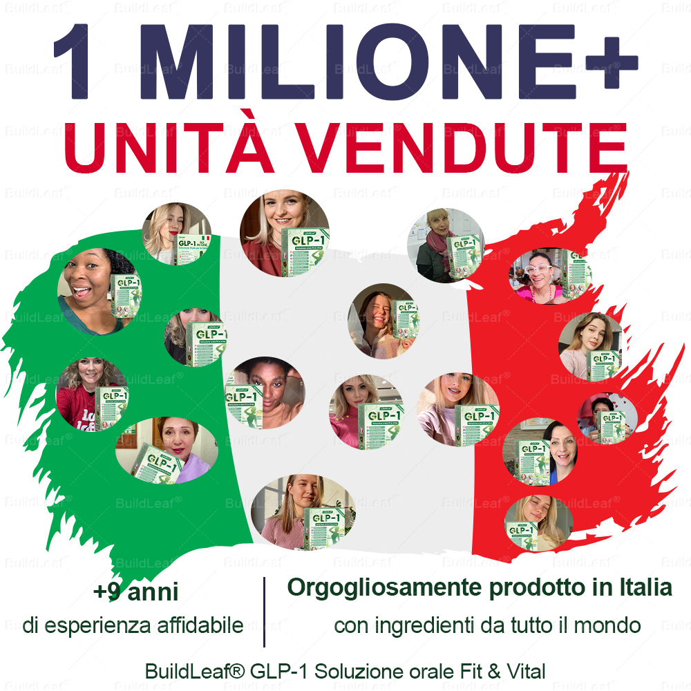 Negozio ufficiale | BuildLeaf® GLP-1 8-in-1 Fit & Vital Soluzione Orale (Solo una volta al giorno, cambiamenti visibili in 7 giorni) ✅ Per obesità, salute cardiovascolare, diabete, apnea notturna, salute intestinale, problemi articolari e altro
